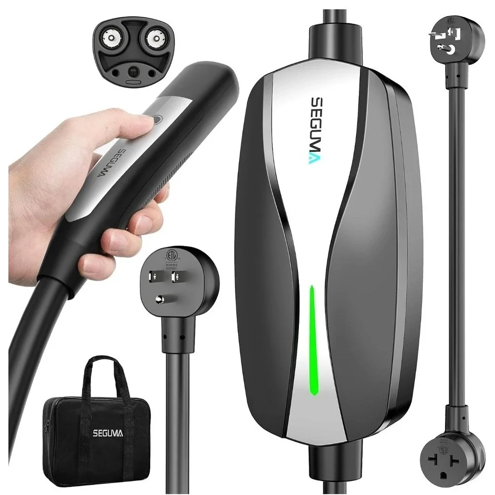 Level 1/2 Tesla Charger, ETL Certified 12A/16A, 25FT Tesla Extension Cable, 120V